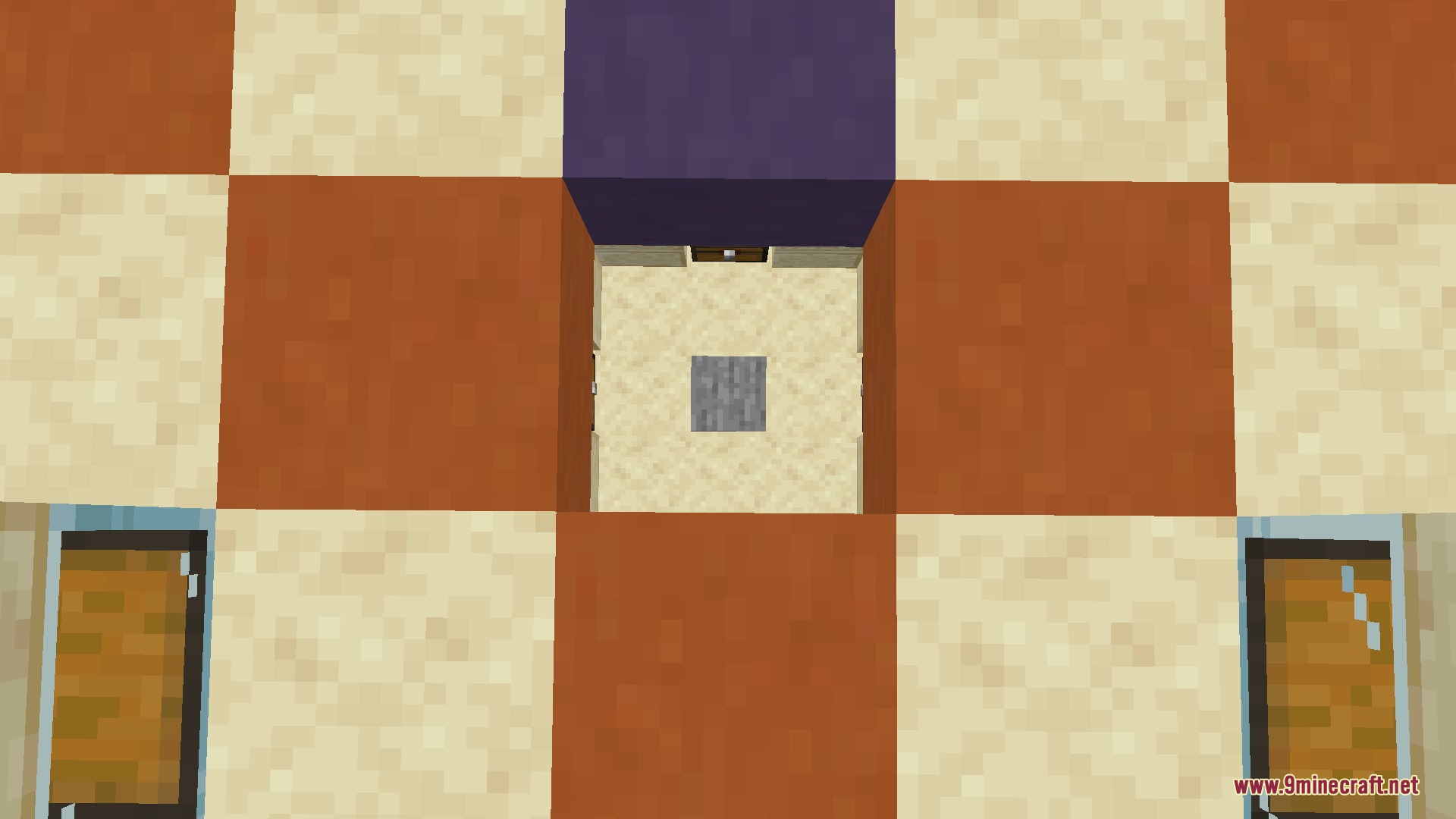 Varied Temples Mod Screenshot 5 Top down view of a desert pyramid floor with a central hole