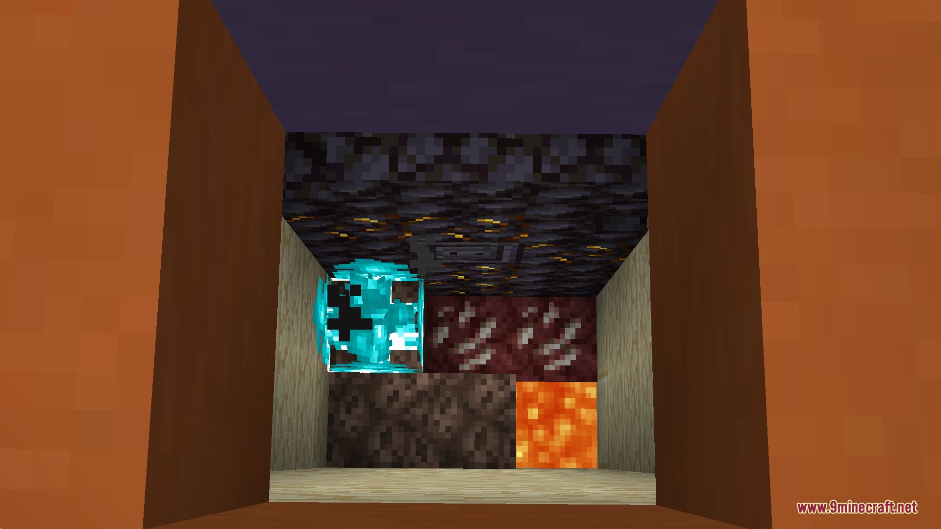 Varied Temples Mod Screenshot 6 A nether themed trap chamber hidden beneath the floor of a desert pyramid