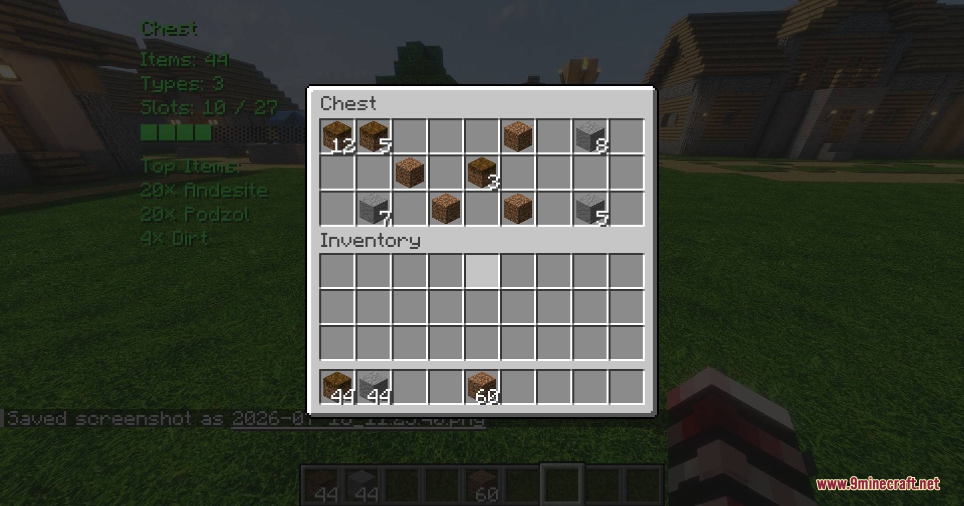 Vault Vision Peek Mod Screenshot 4 Opening a chest to see items matching the information on the HUD display