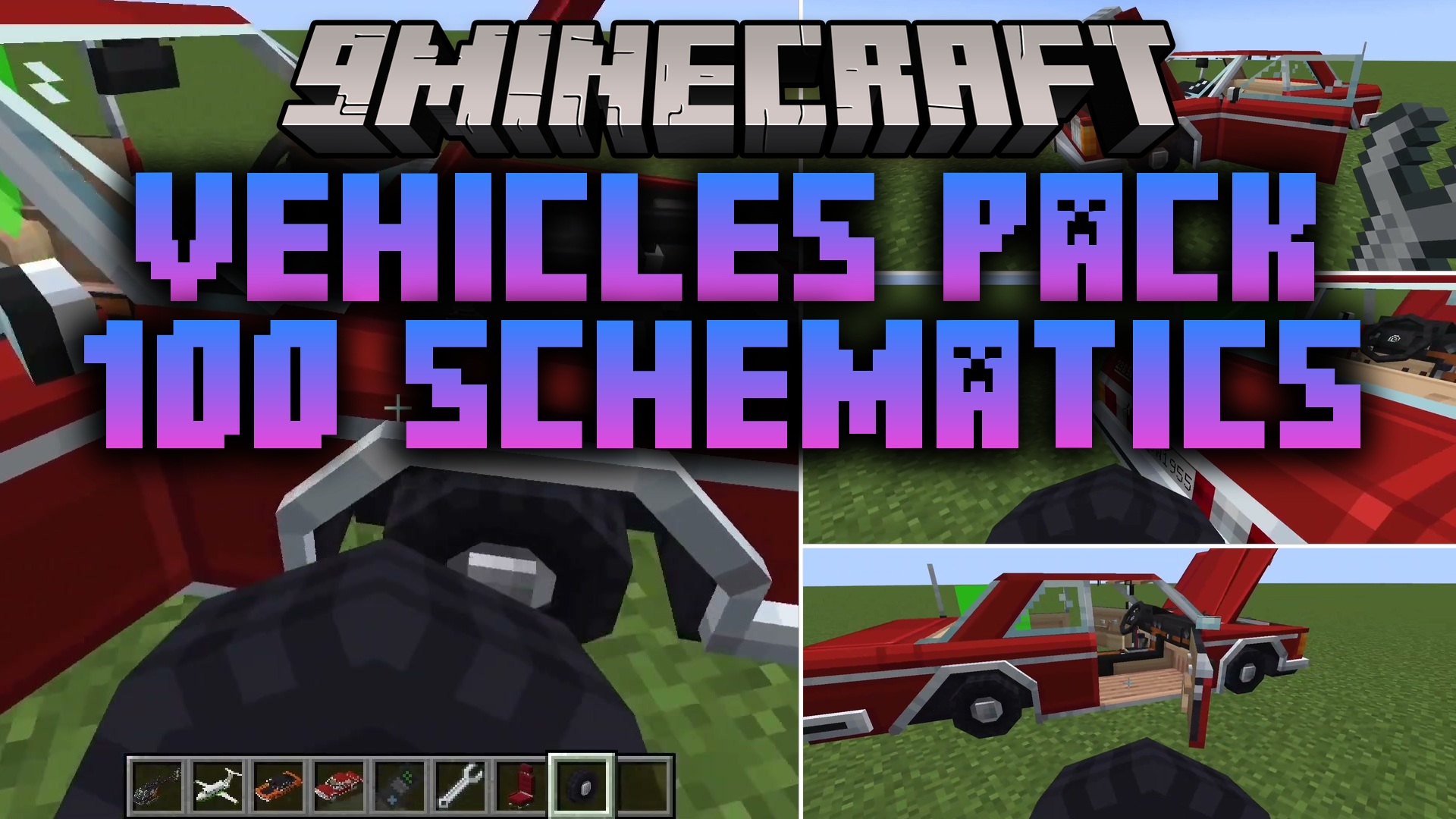 Vehicles Pack 100 Schematics Map