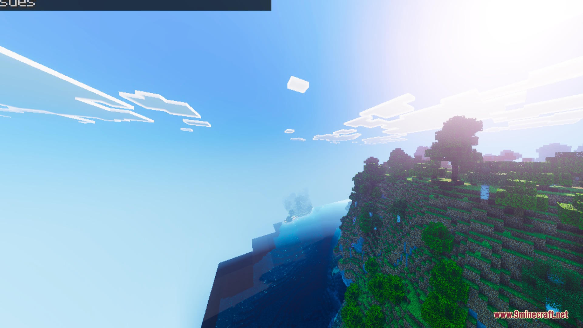 Vibrant Rtx Visuals Shader Screenshot 7 Vibrant Rtx Visuals creates a scenic coastal landscape with a bright blue ocean