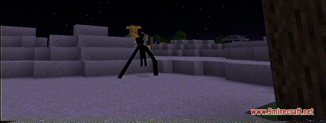 Viostt.jar Horror Horror Event Arg Mod Screenshot 8 A tall spindly monster with long limbs stalks through a dark desert