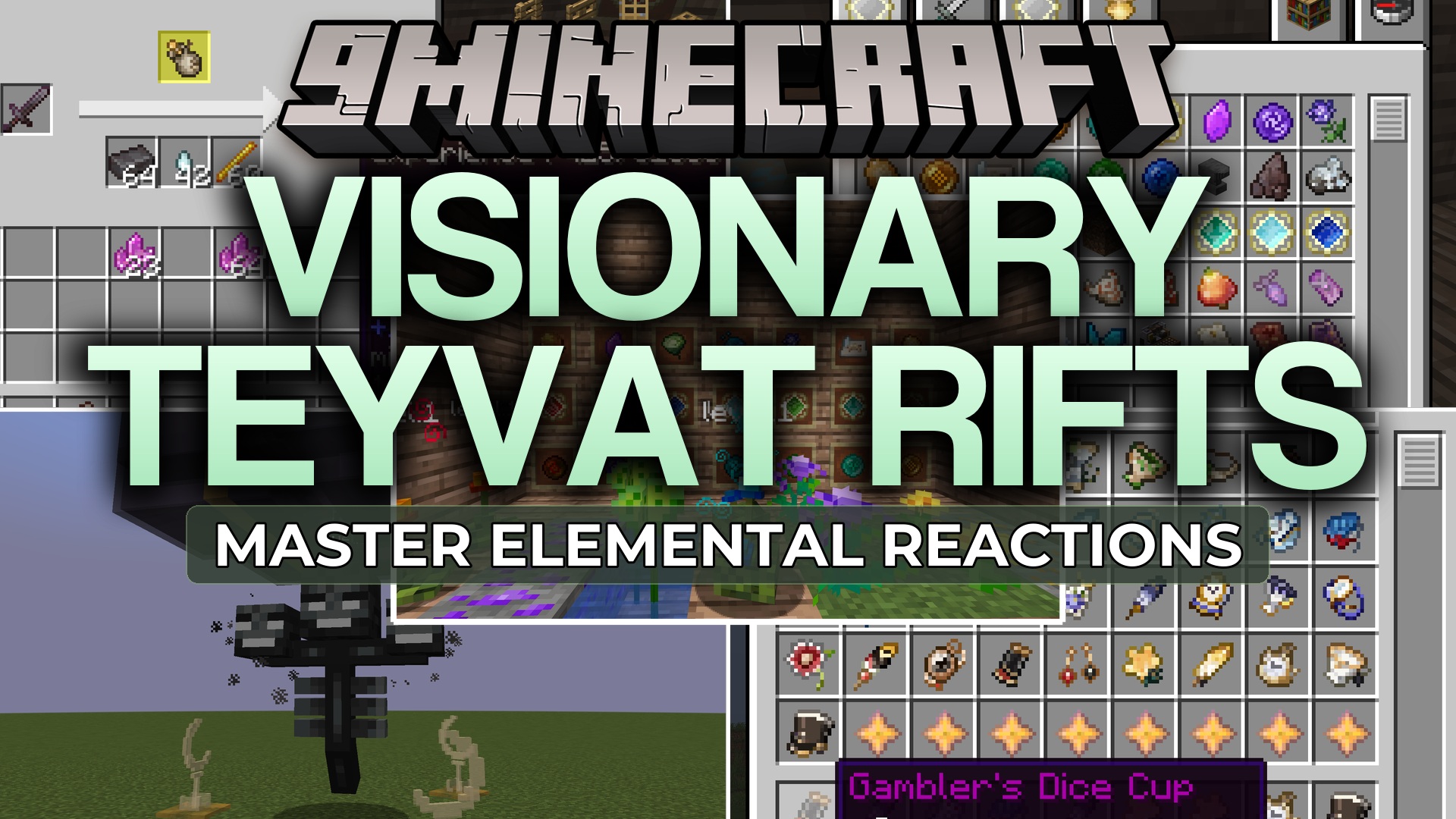 Visionary Teyvat Rifts Mod (1.21.1, 1.20.1) – Master Elemental Combat Against