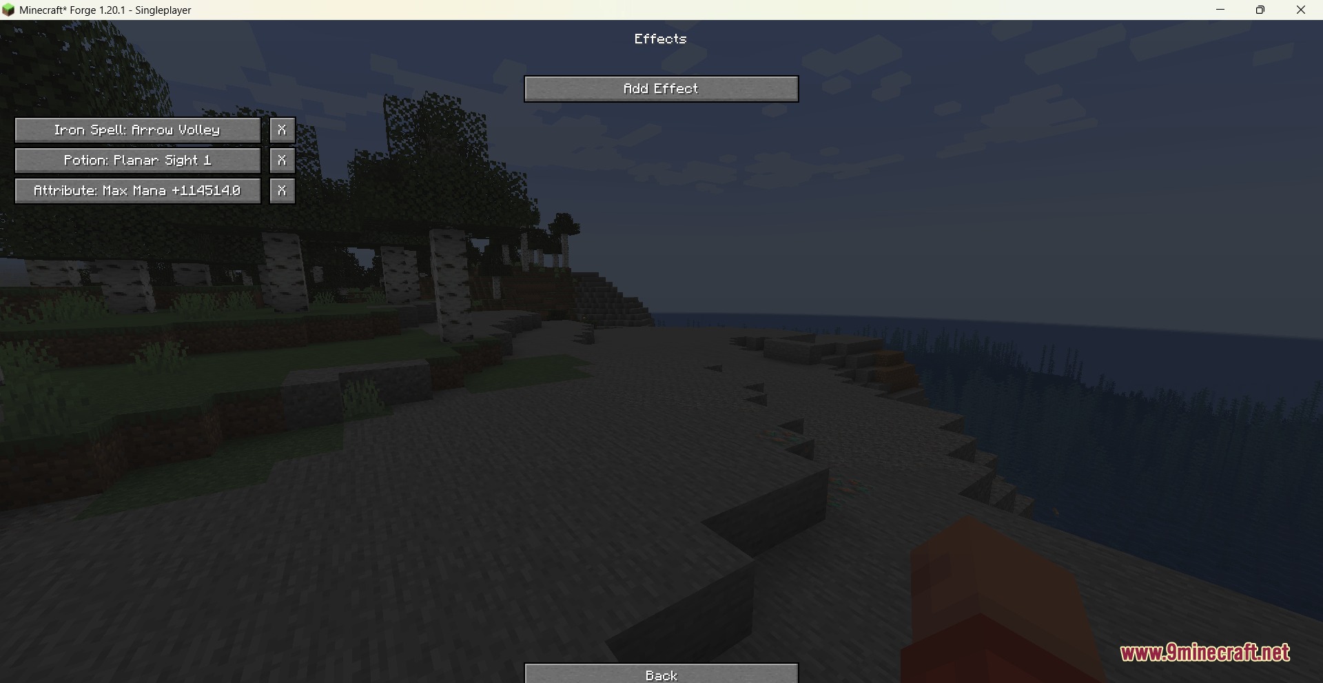 Visual Set Edit Mod Screenshot 2 Adding custom potion effects and attribute modifiers to a gear set in Minecraft
