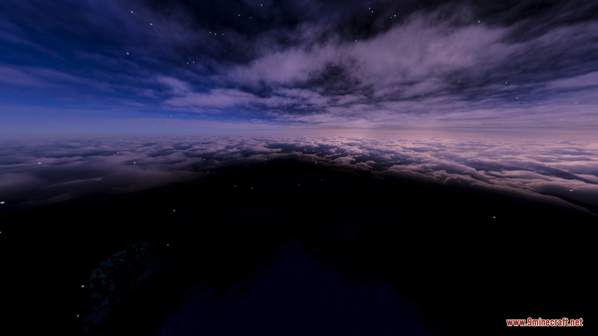 Visuals PLUS Shader Screenshot 4 Visuals PLUS adds a realistic night sky with clouds and stars