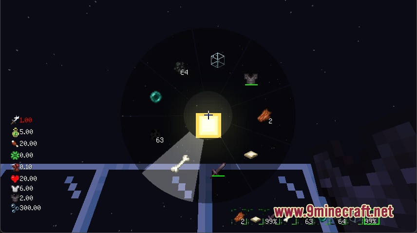 Vivid Panel Canvas Mod (26.2, 1.20.1) – Track Nearby Mobs with a Sleek Radial — screenshot 1