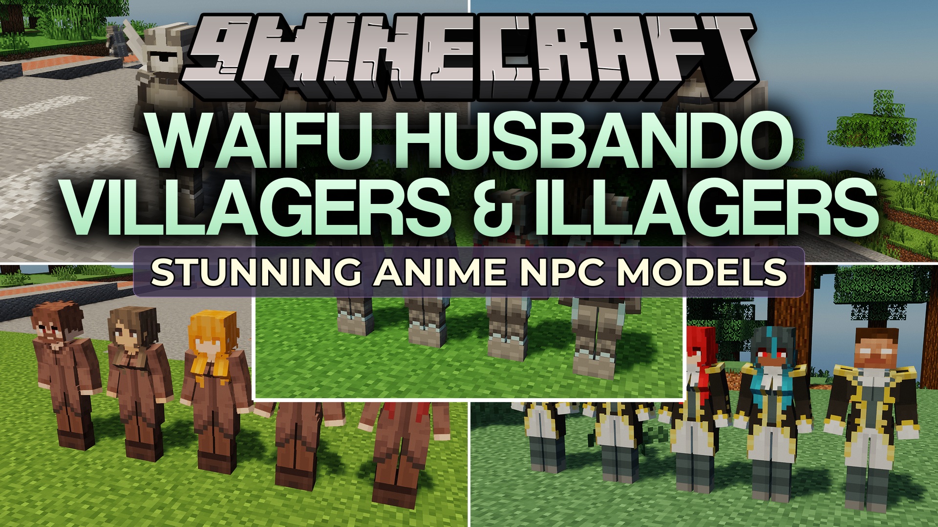 Waifu Husbando Villagers & Illagers Resource Pack