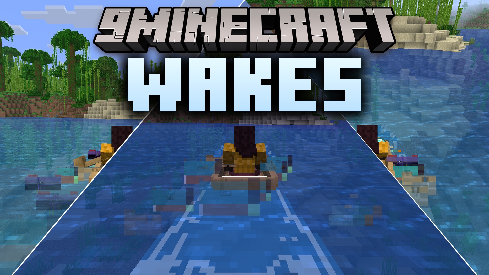 Wakes 9minecraft Mod (26.2) – Leave Realistic Wave Trails Behind Your Boat