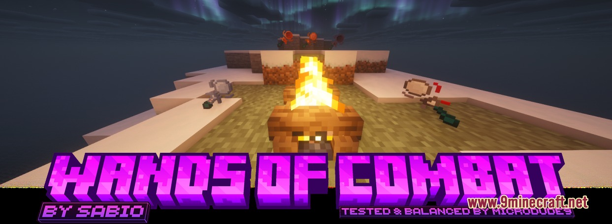 Wands of Combat Mod (26.2, 1.21.1) – Cast Powerful Elemental Spells in Battle — screenshot 1