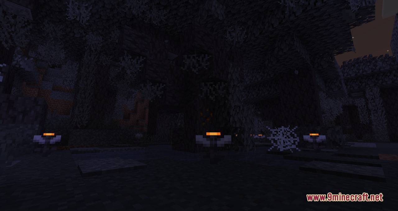 Whispering Thicket Details Mod adds various mini builds to the Pale Garden landscape