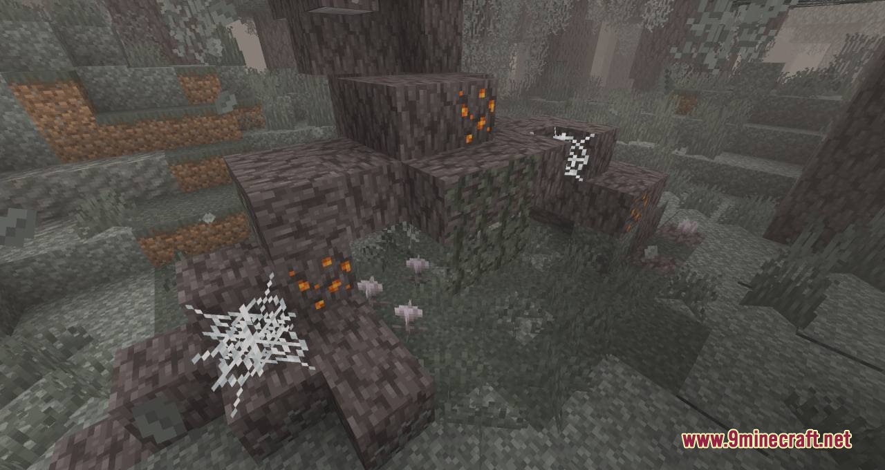Whispering Thicket Details Mod adds decorative structures to the Pale Garden biome