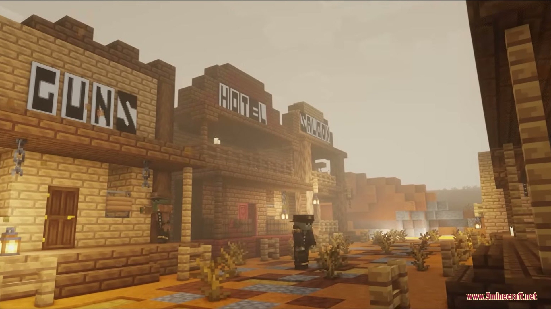 Wild West Structures Mod (1.21.8, 1.20.1) – Turn Dry Badlands Into Lively — screenshot 1