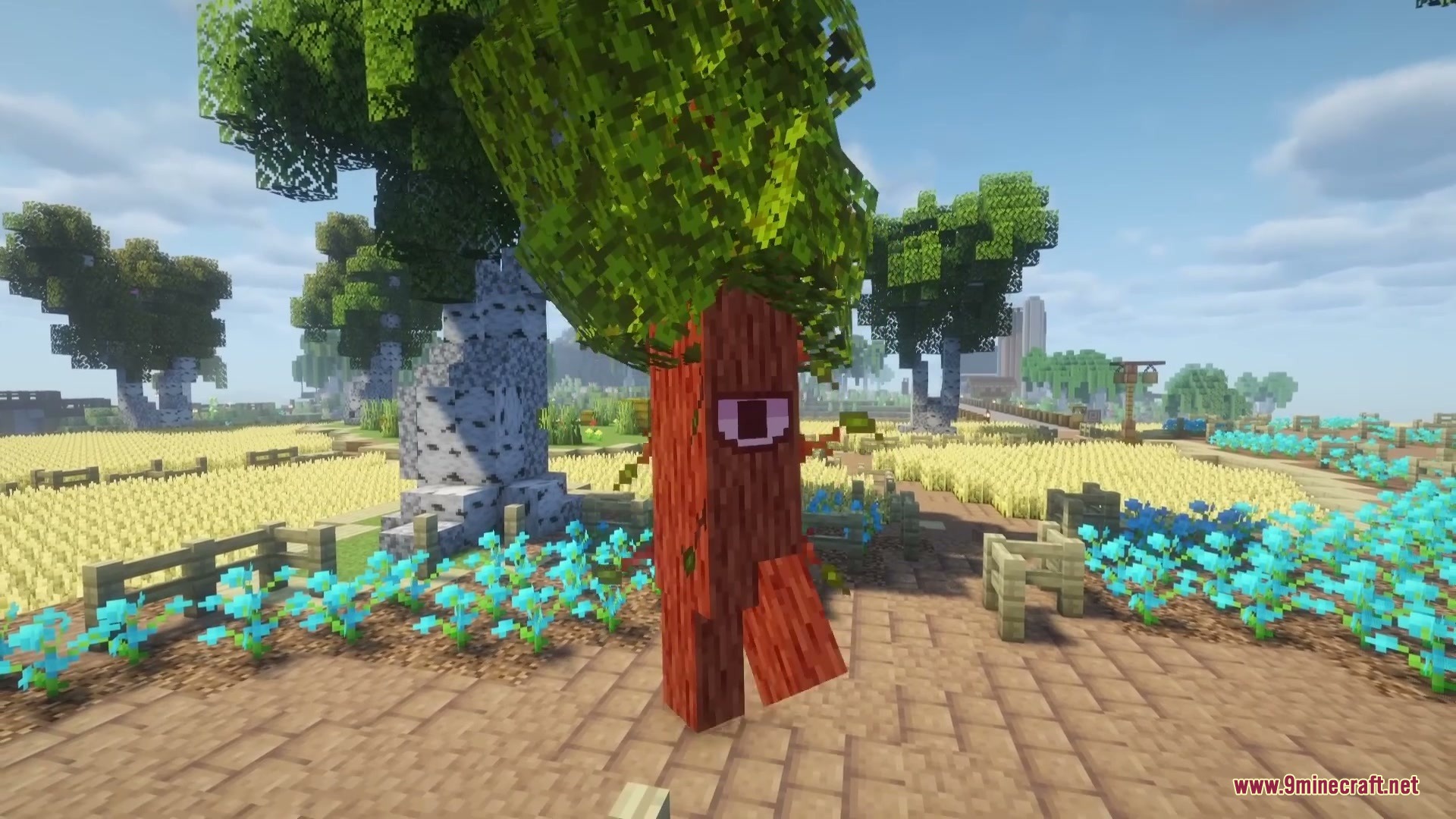 Wildspawn Chaos Mod Screenshot 6 A tall walking tree creature with one eye standing on a dirt path