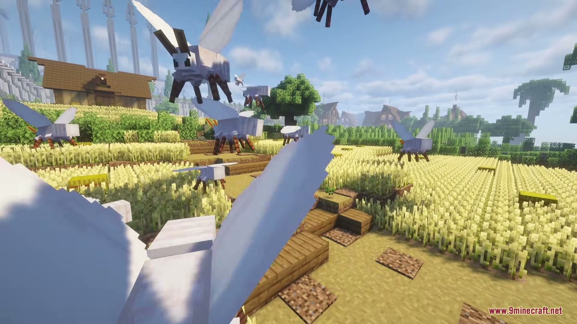 Wishes 'N Whims Mod (1.20.1) – Tame Giant Silkmoths to Fly and Build in Mid-Air — screenshot 2