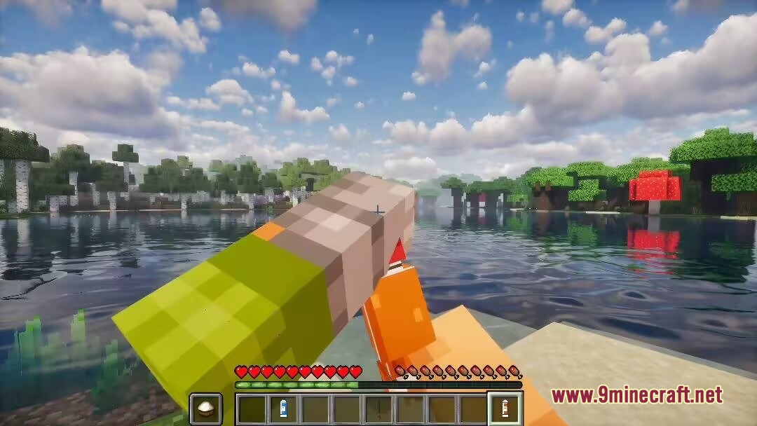 Wok and Blade Mod Screenshot 2 Player holding a bowl of rice and chopsticks from Wok and Blade Mod