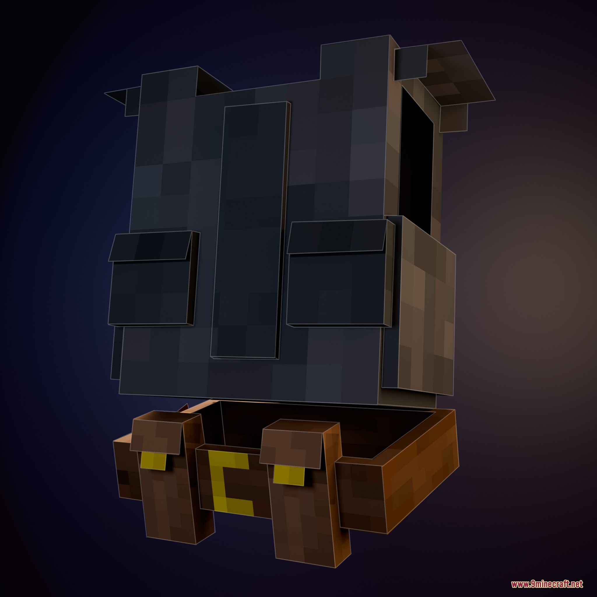 Woven Essence Persona Mod Screenshot 1 A detailed dark gray tactical armor vest with a brown utility belt