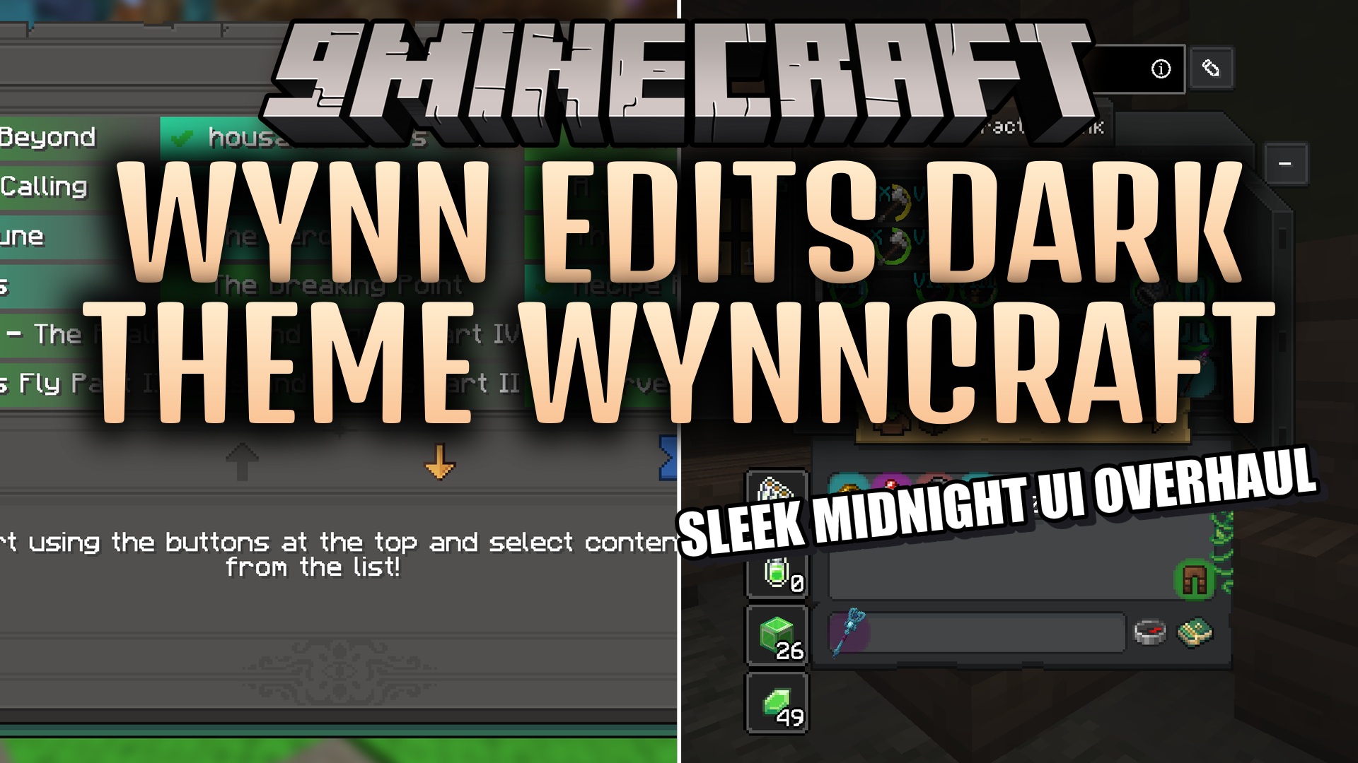 Wynn Edits Dark Theme Wynncraft Resource Pack