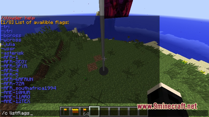 Xeno Factions by RagexPrince683 Mod Screenshot 4 Player browsing the available flag designs for their faction in the chat