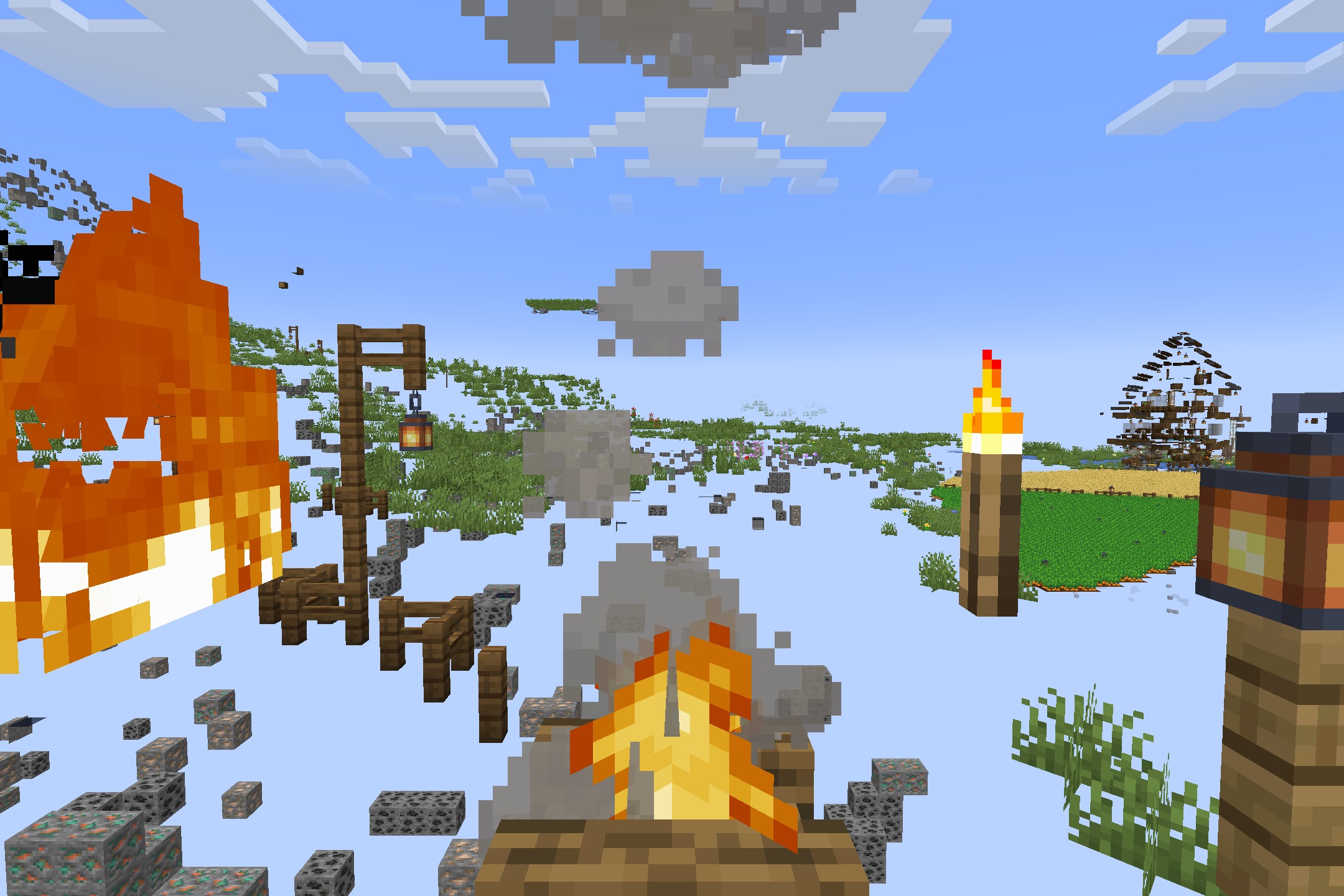 Xray Java Resource Pack Screenshot 8 Transparent blocks allow players to easily see valuable ores like diamonds and iron