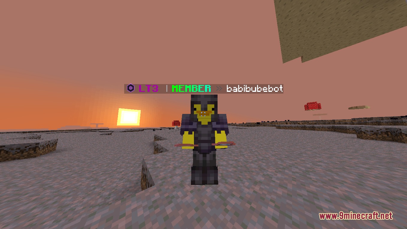 Xylarch Tier Tagger Mod Screenshot 2 A player character with a custom rank badge displayed above their nametag
