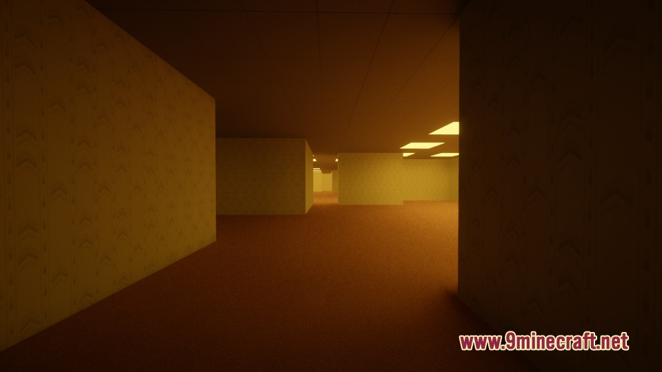 Zach's Liminal Backrooms Blocks Mod Screenshot 3 Liminal Backrooms Blocks Mod allows players to build empty yellow office rooms