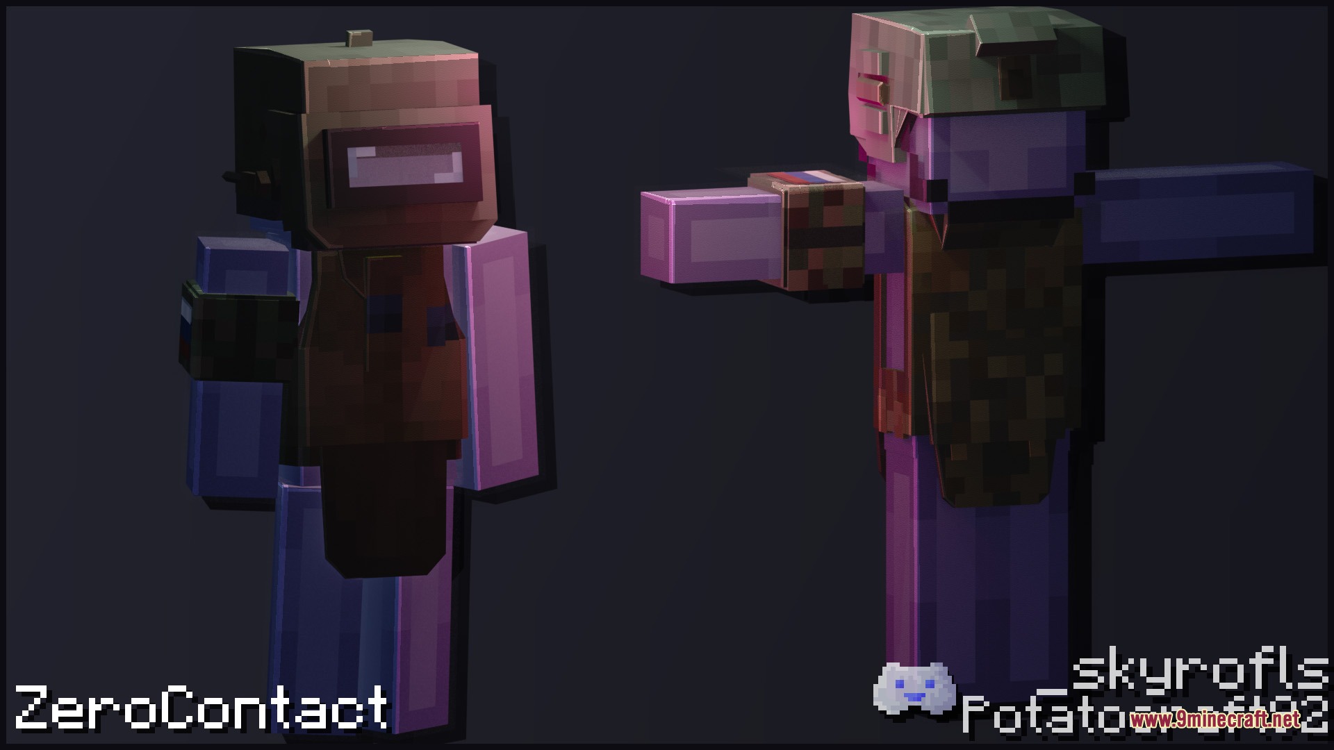Tactical character models wearing protective body armor and ballistic helmets