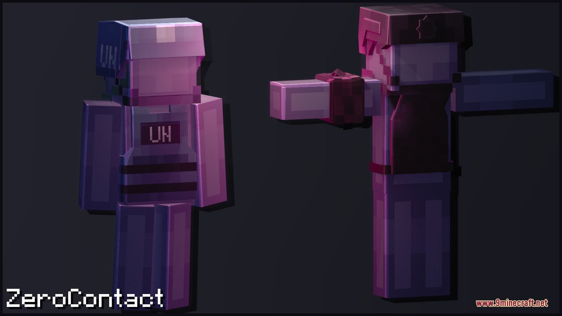 Zero Contact Mod tactical armor including a blue UN peacekeeper set