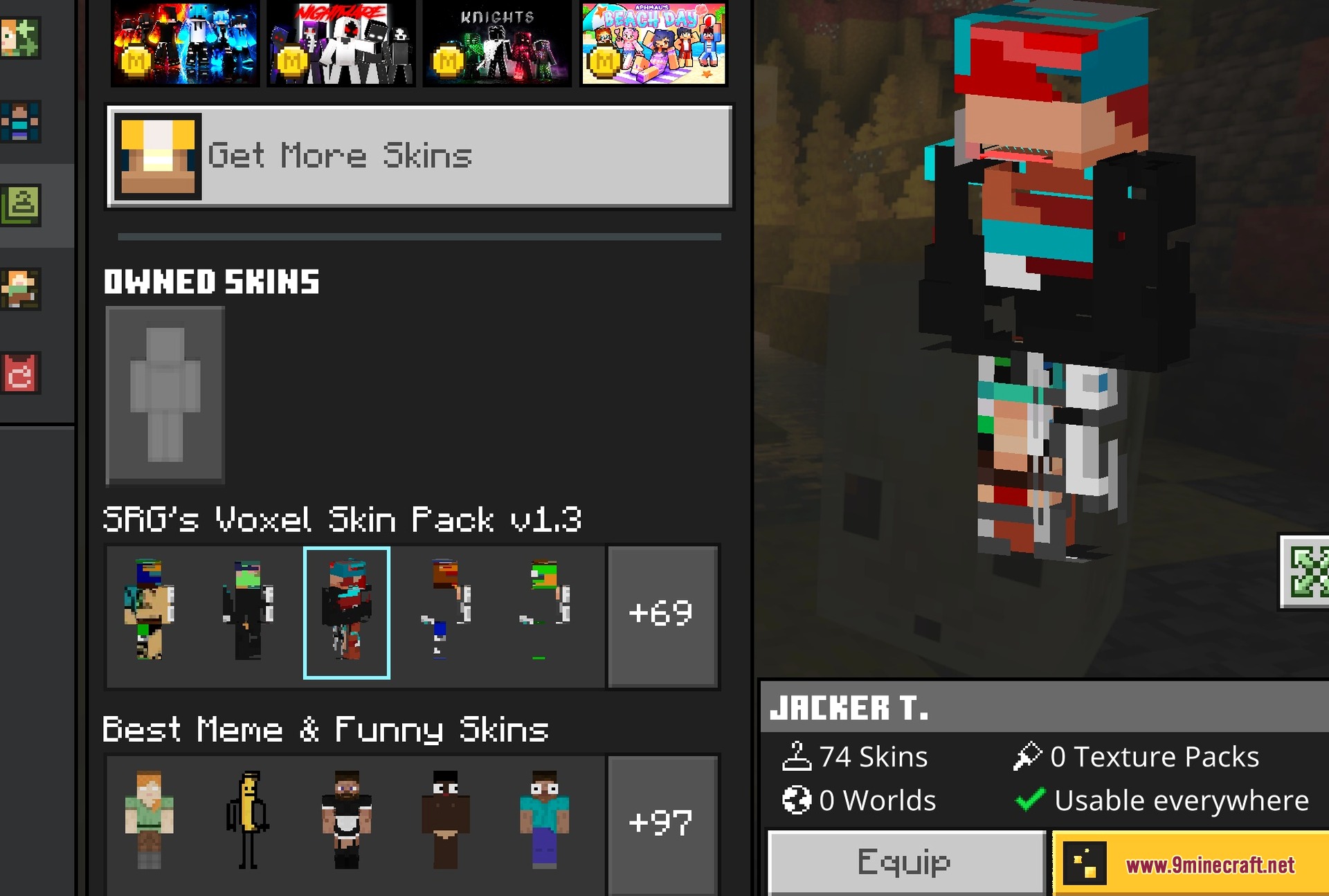 A third skin previewed in the dressing room