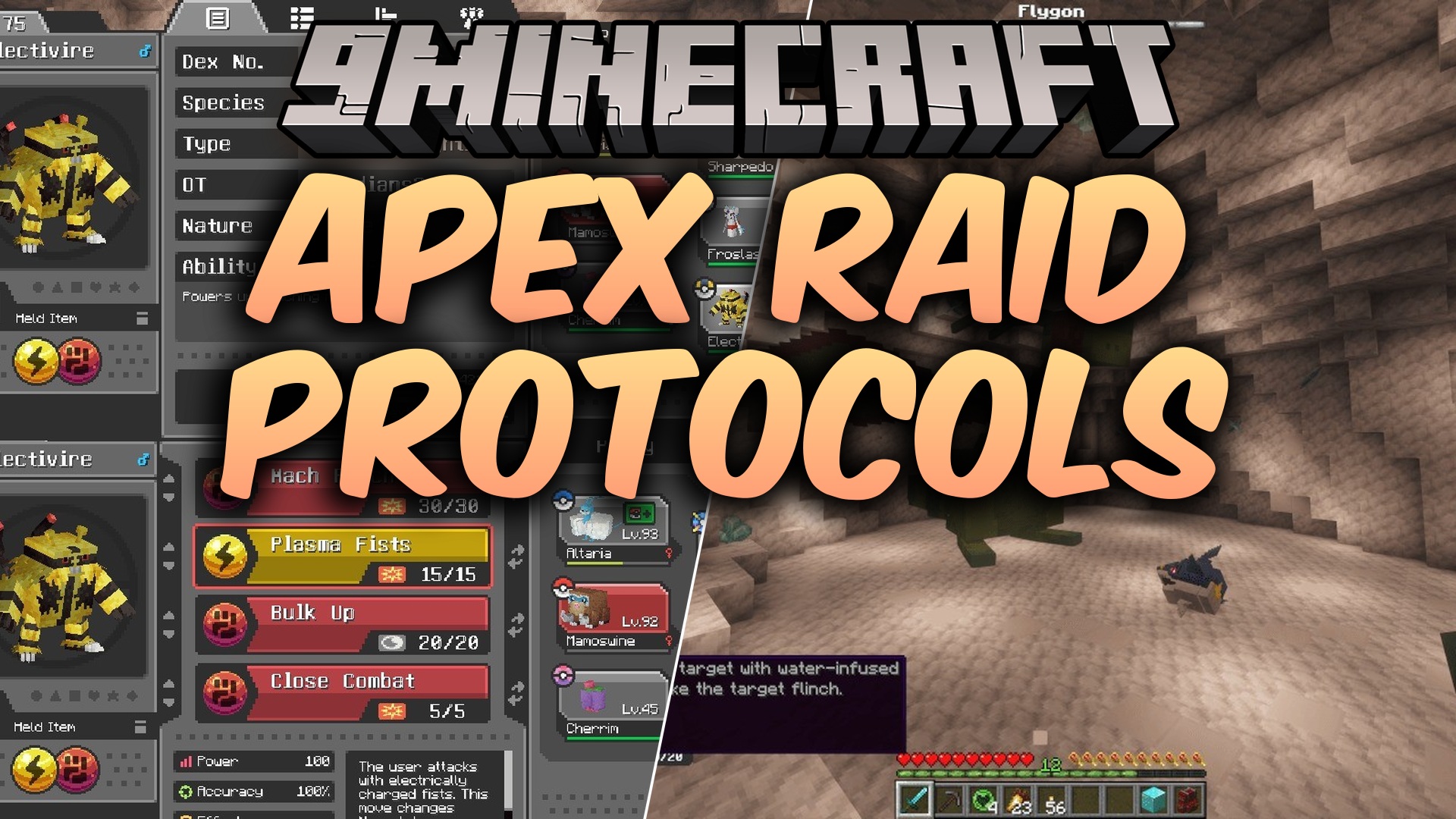 Apex Raid Protocols Data Pack Screenshot 1 A Hisuian Goodra variant stands inside a custom raid den made of calcite