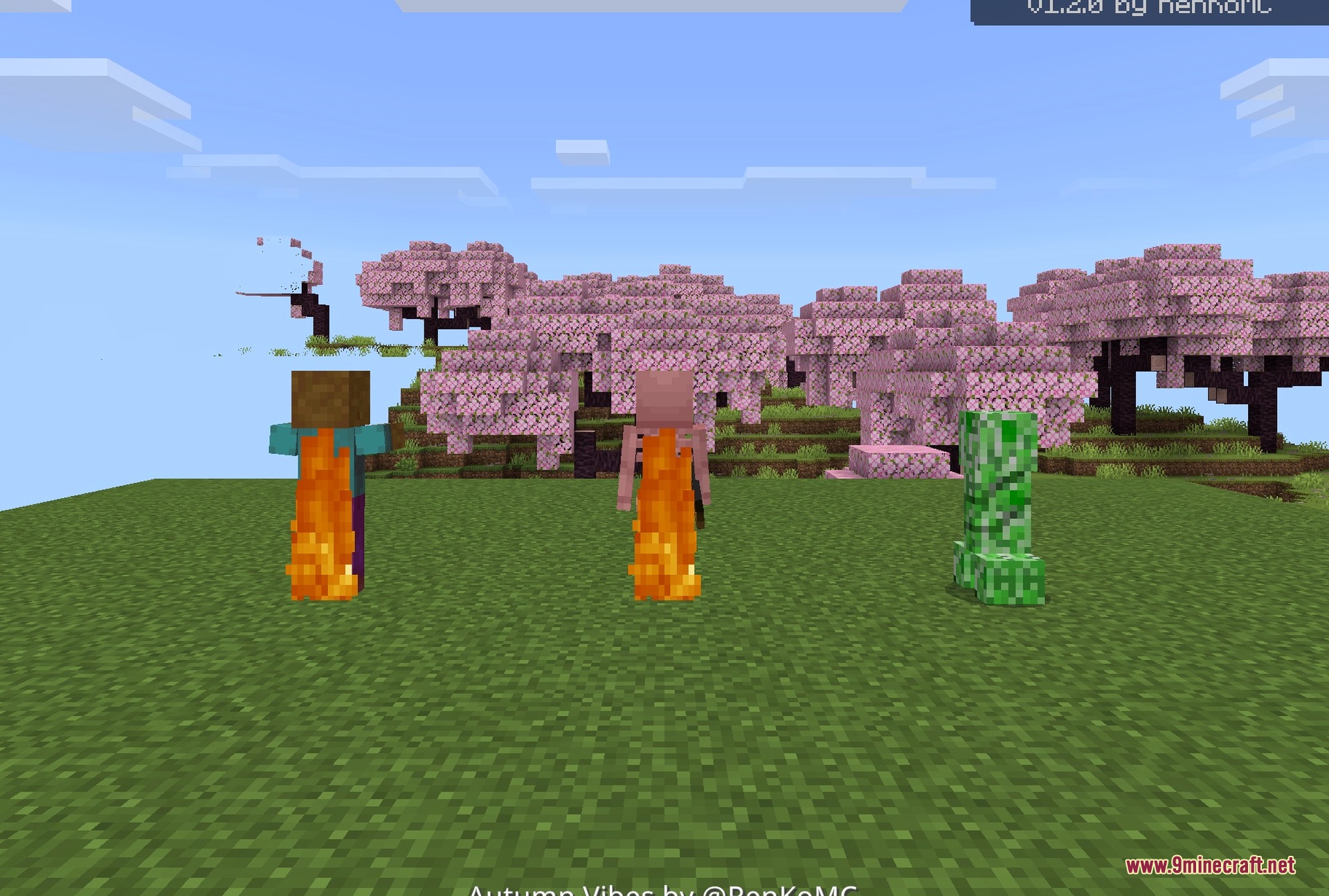 Autumn Vibes Texture Pack (26.x, 1.21) – With 3D Tools for MCPE/Bedrock — screenshot 3