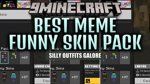 Best Meme Funny Skin Pack (MCPE) Thumbnail