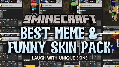 Best Meme & Funny Skin Pack (MCPE) Thumbnail