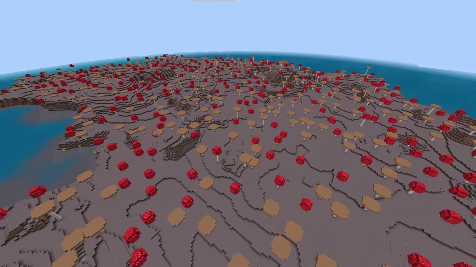 Giant Mushroom Island and Coastal Shipwreck - Minecraft seed 8385111972938448240