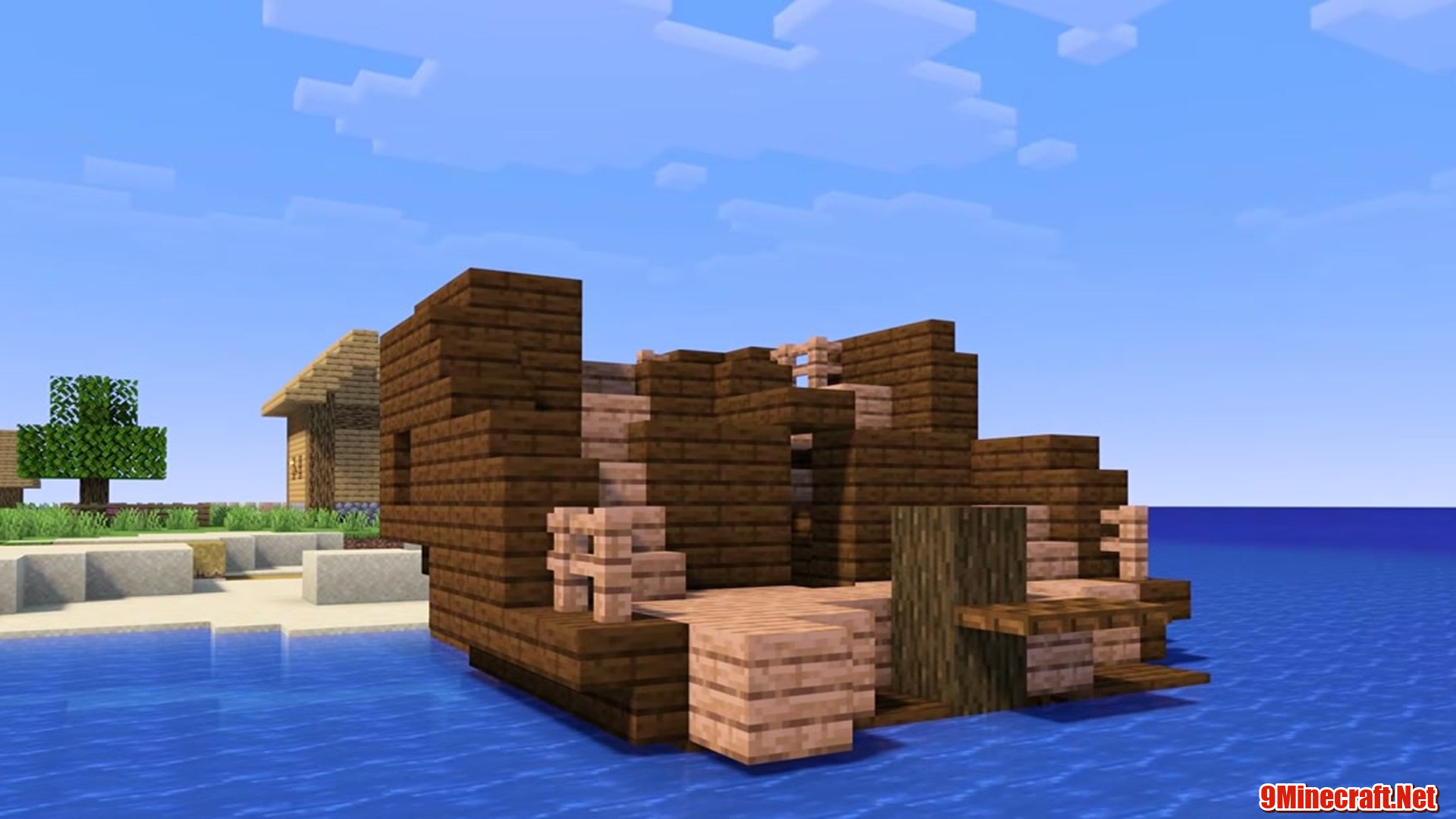 Shipwreck Village Island - Minecraft seed -2464031946124960961