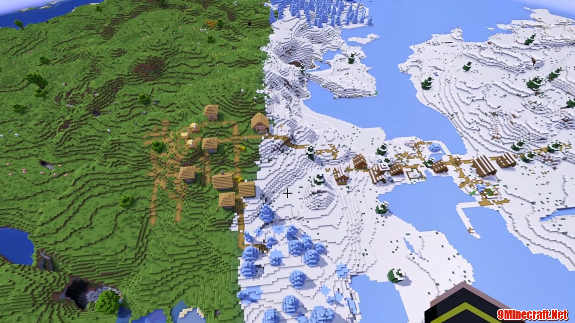 Cold Vs Warm - Minecraft seed 8568098291072375608
