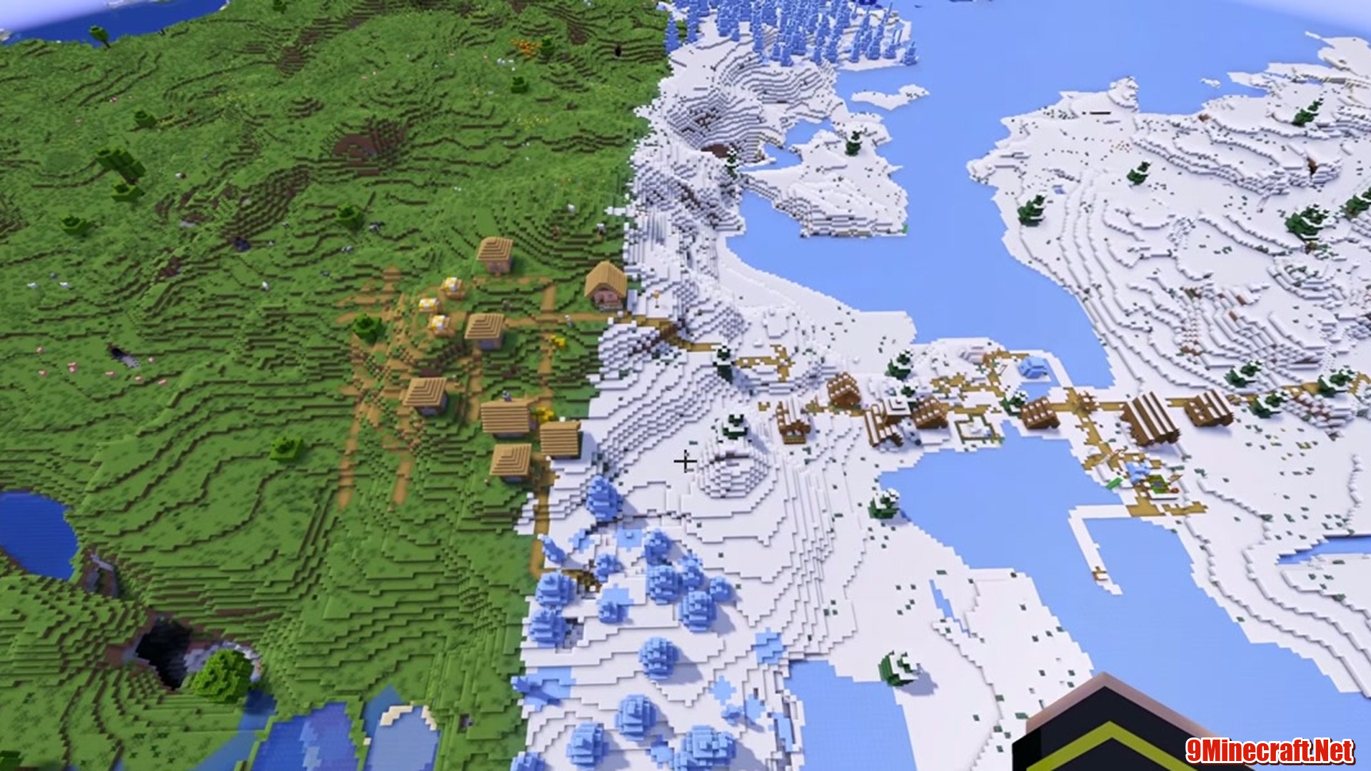 Cold Vs Warm - Minecraft seed 8568098291072375608