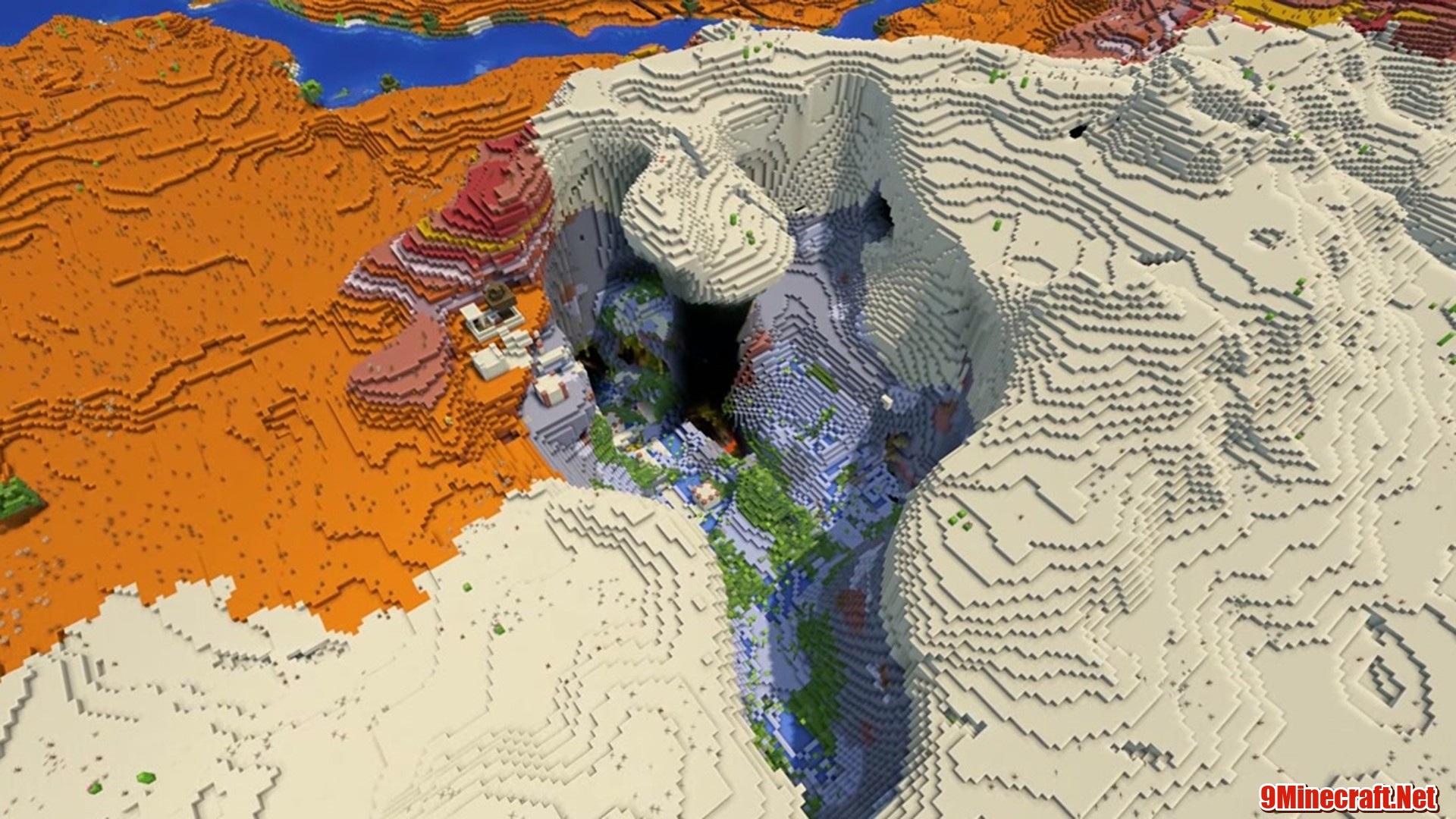 Lush Cave Village - Minecraft seed 6878685480855248915