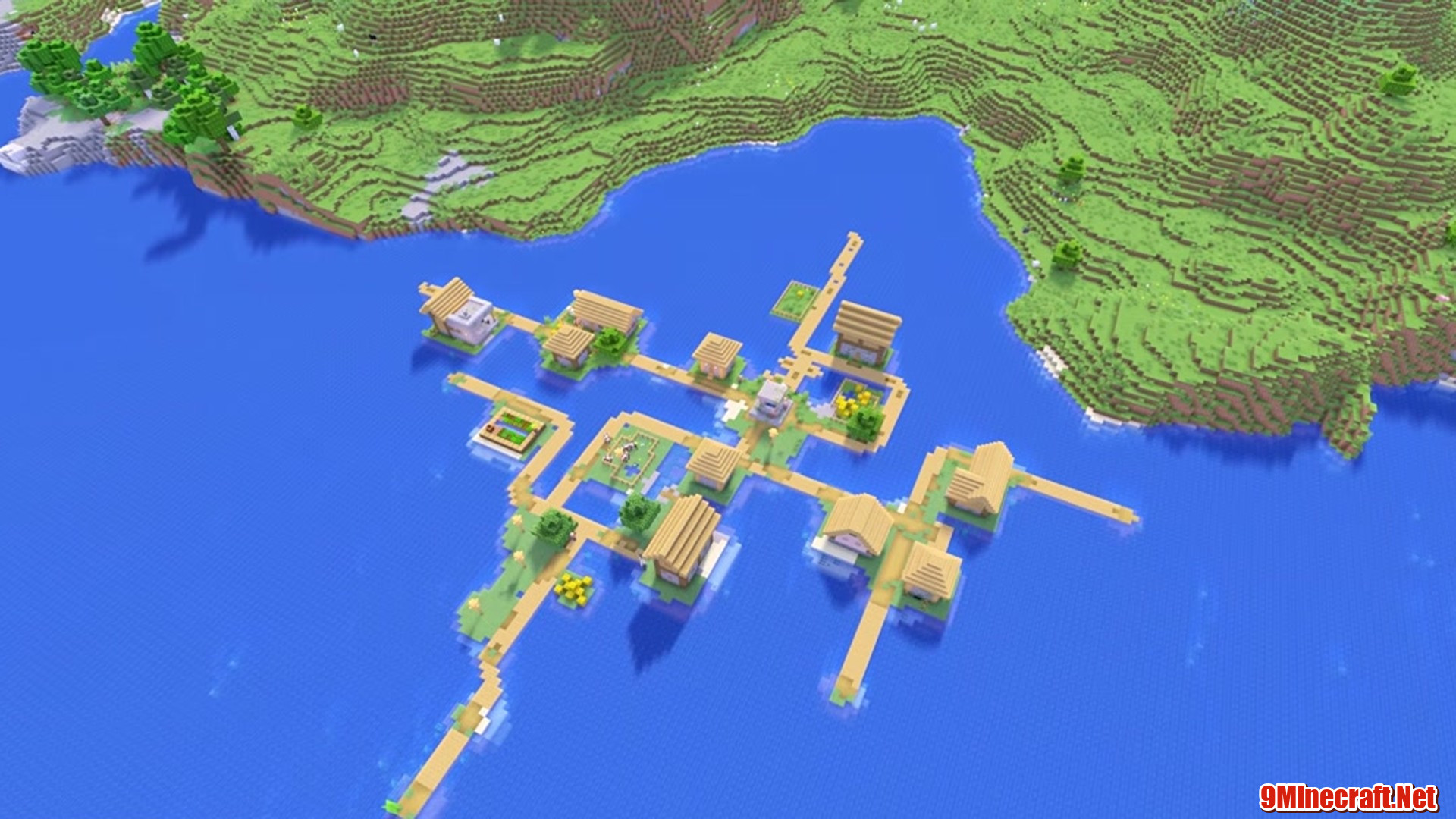 Water Village - Minecraft seed 8262416466364600006