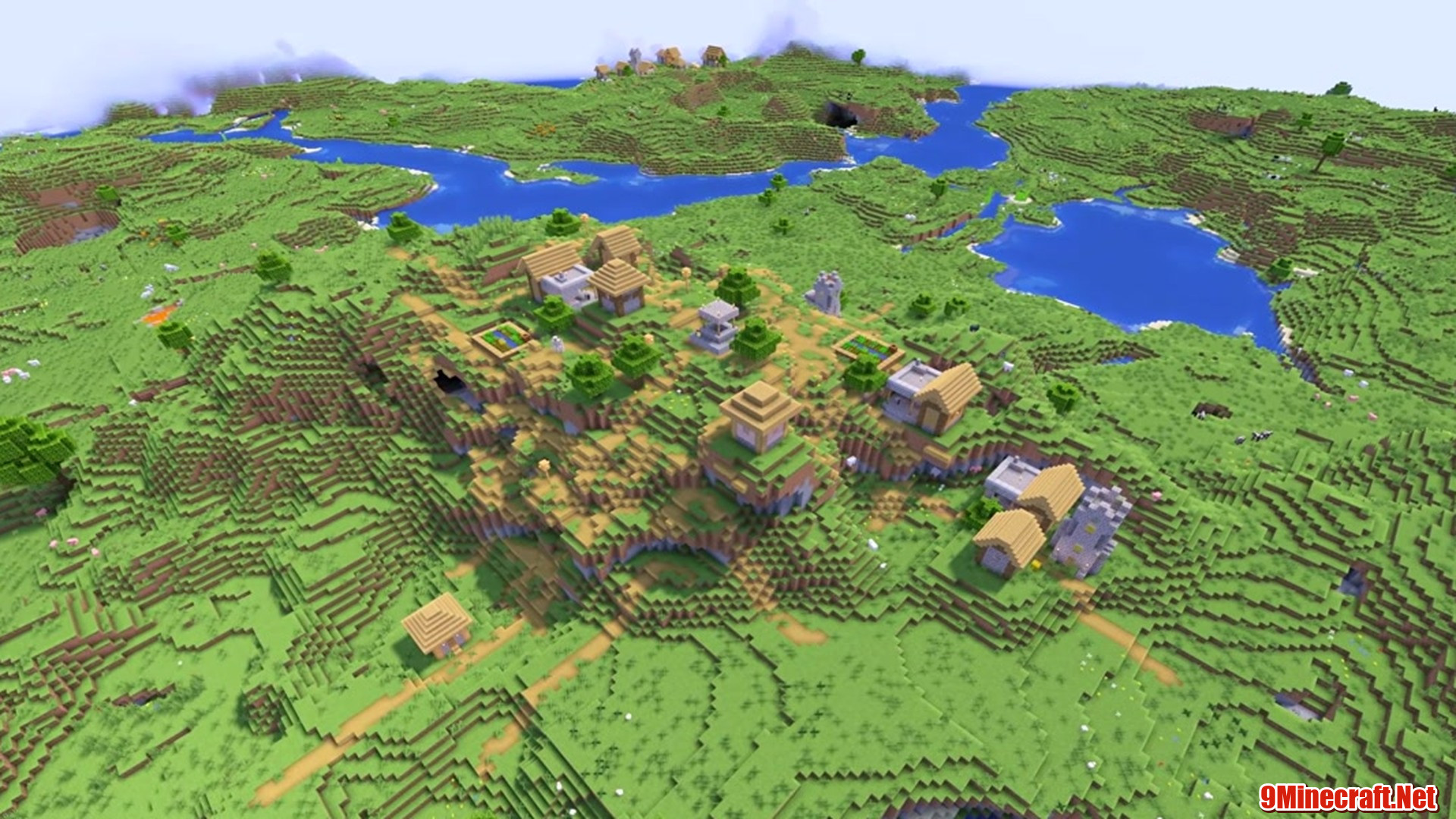 Three Blacksmiths - Minecraft seed 524388416