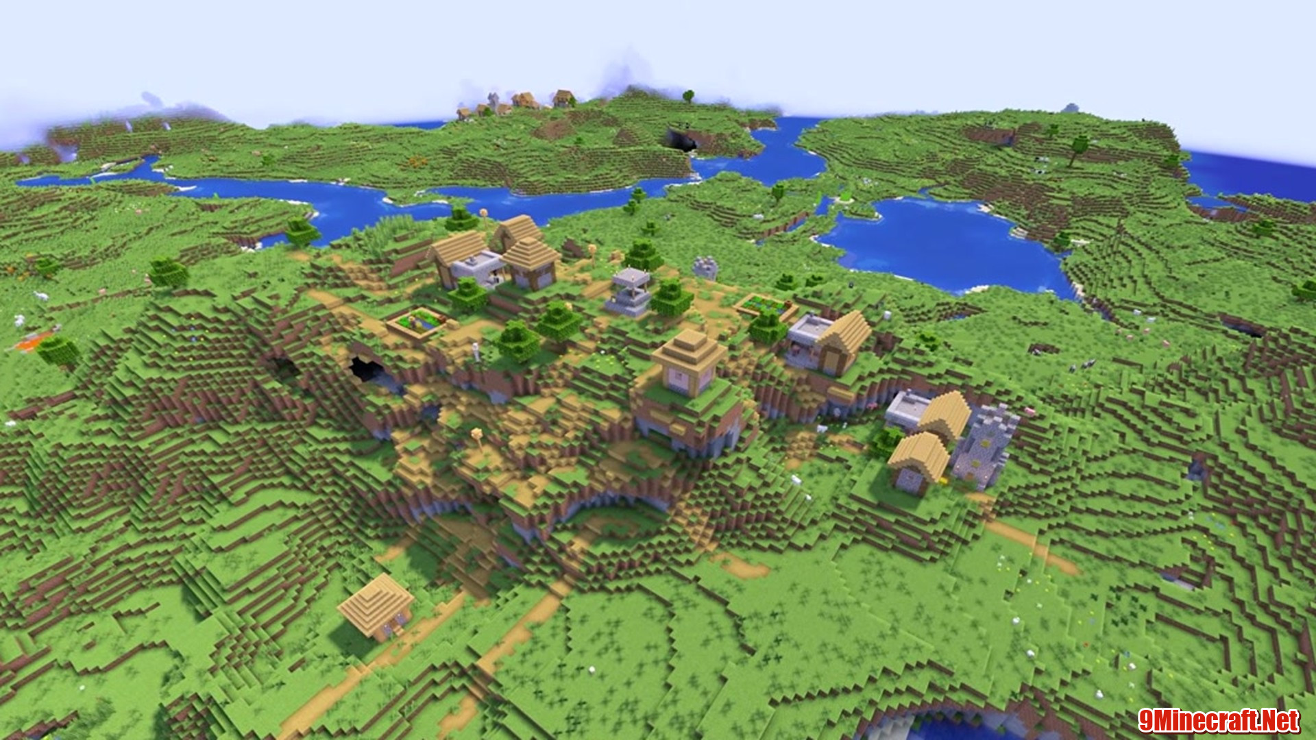 Three Blacksmiths - Minecraft seed 524388416