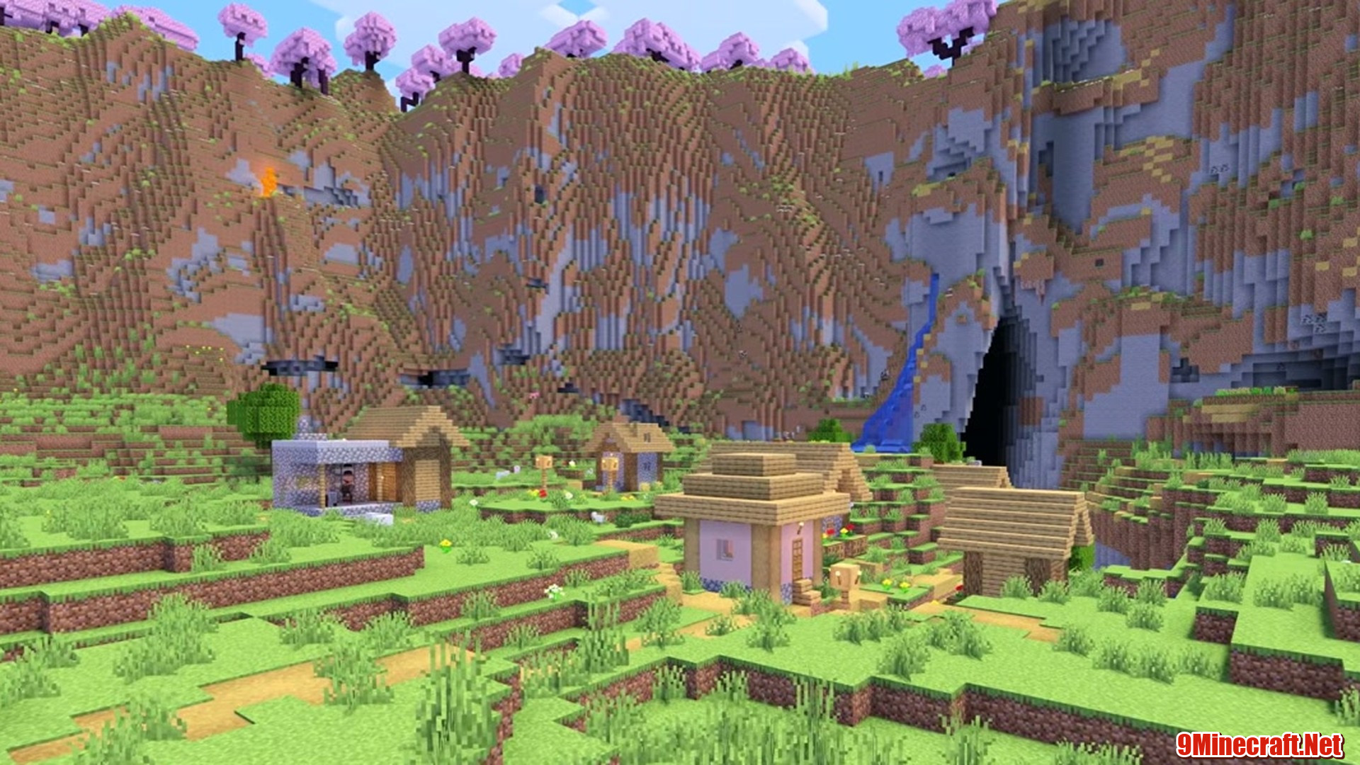 Cherry Grove Backdrop - Minecraft seed 3509992959581910116