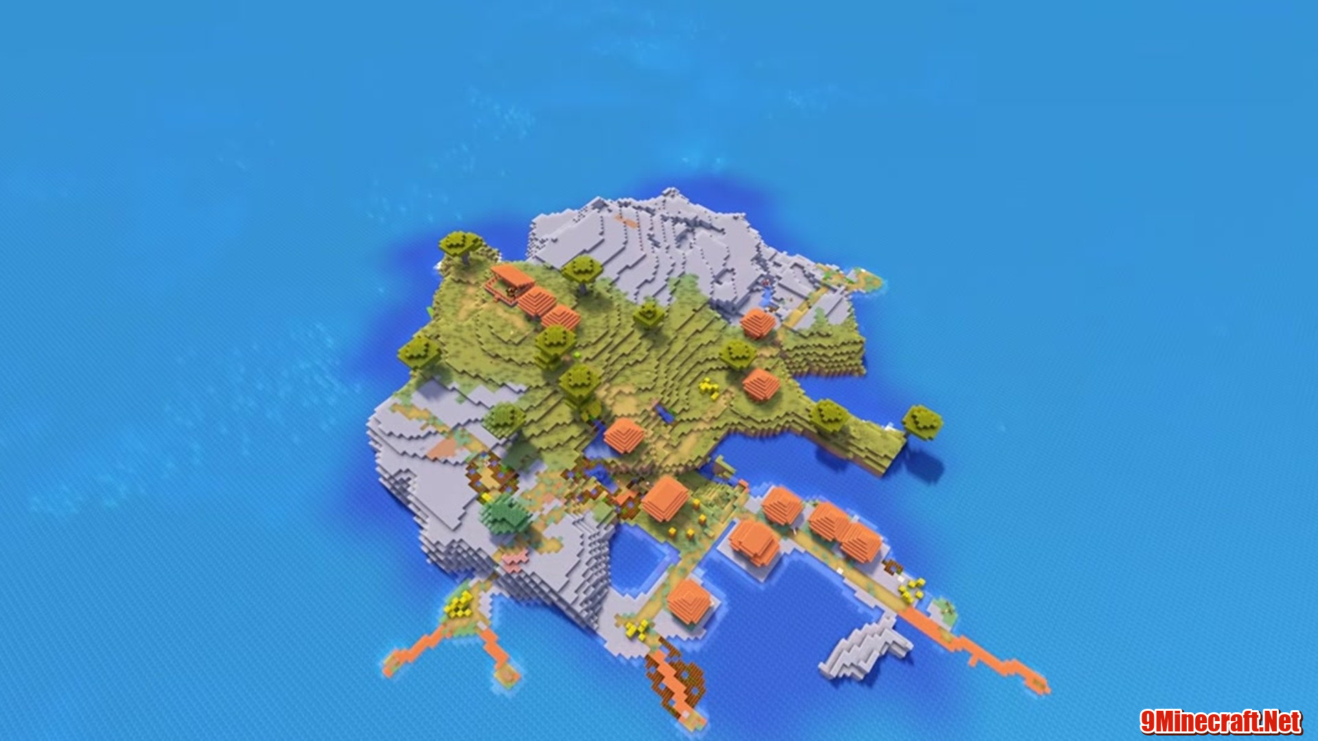 Village Island - Minecraft seed 6800153962352903106