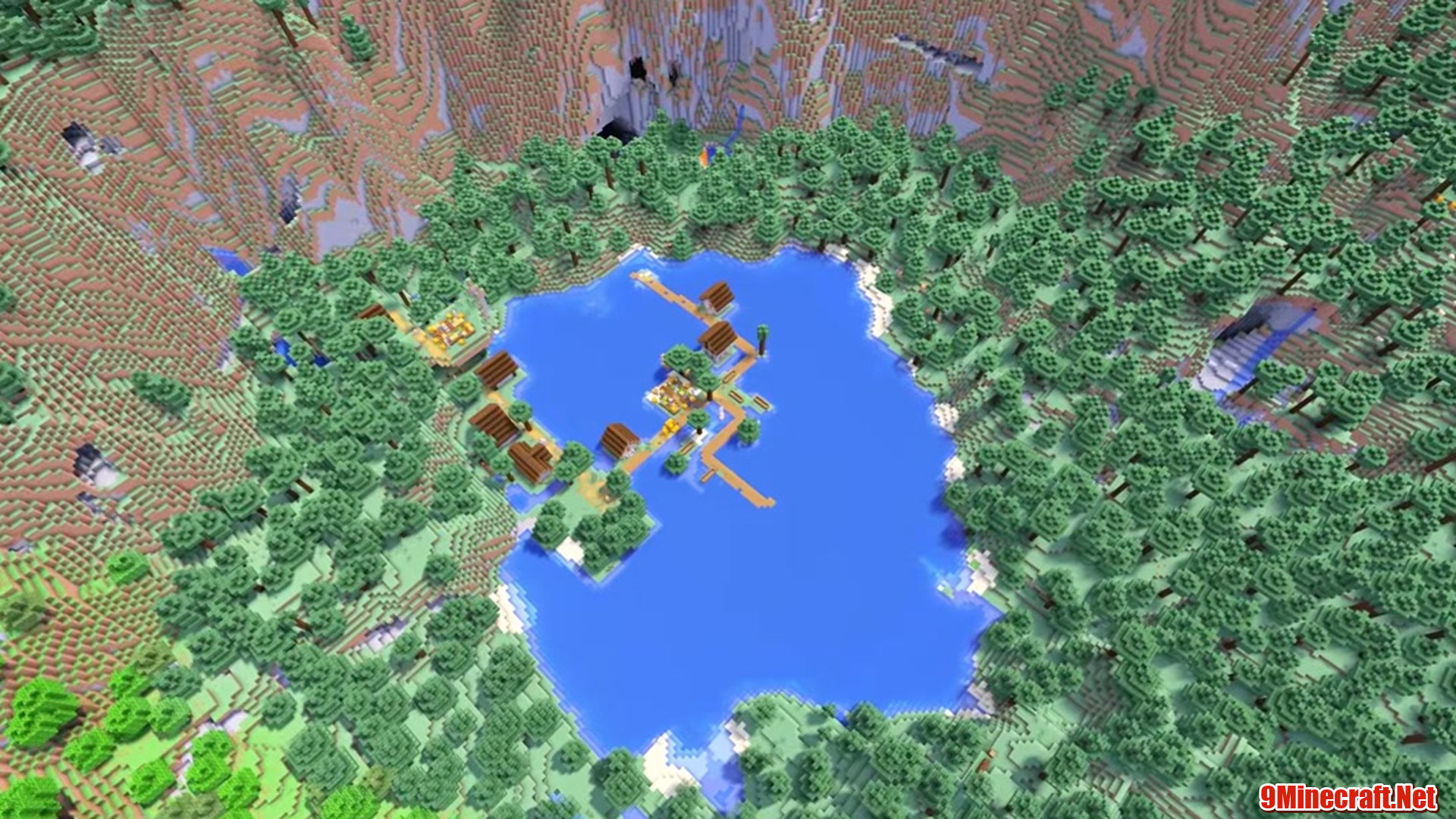 Lake Village - Minecraft seed -6571596281263681179