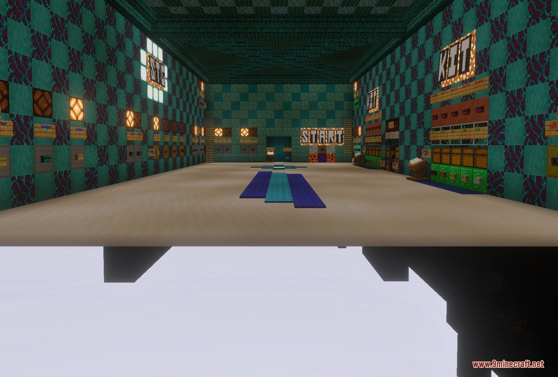BladeX Pvp Practice Map Screenshot 1 The practice hall seen from the entrance