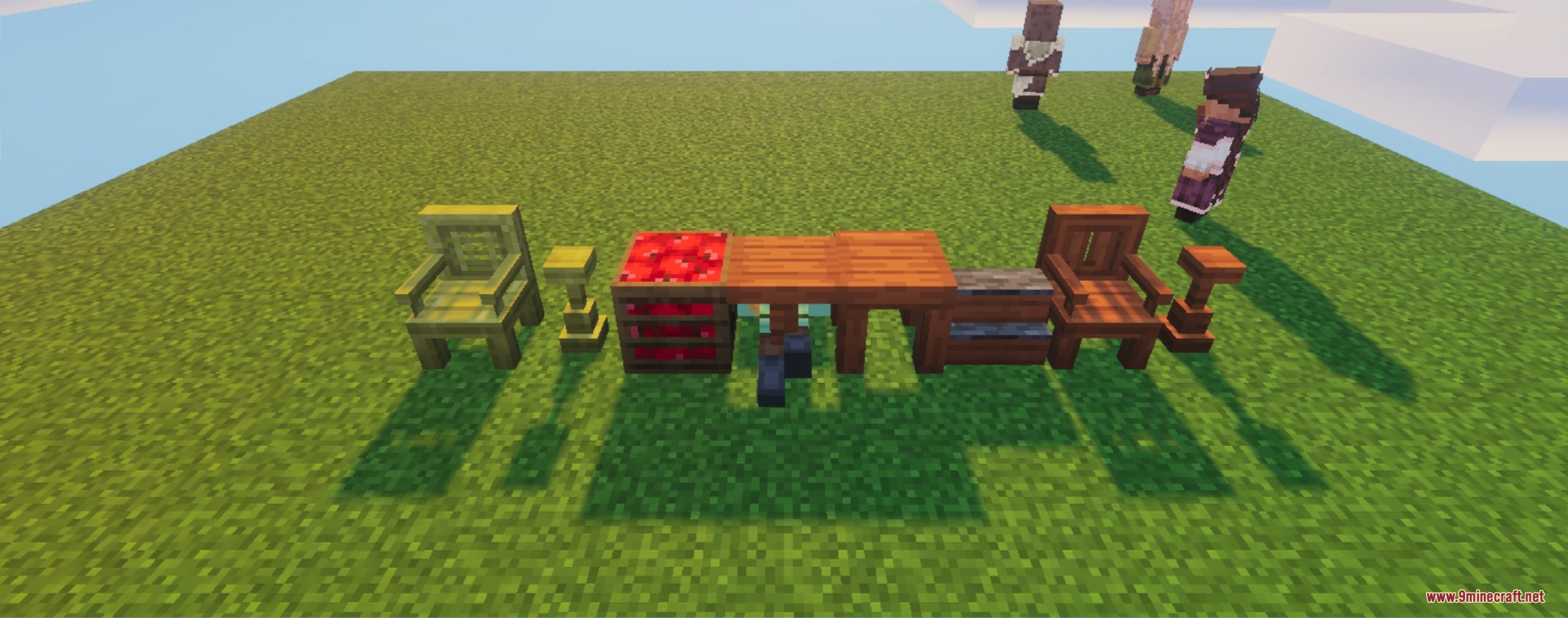 Core Craft - a Vanilla Expansion Addon Screenshot 3 A bright sun shines over a vast savanna landscape with acacia trees