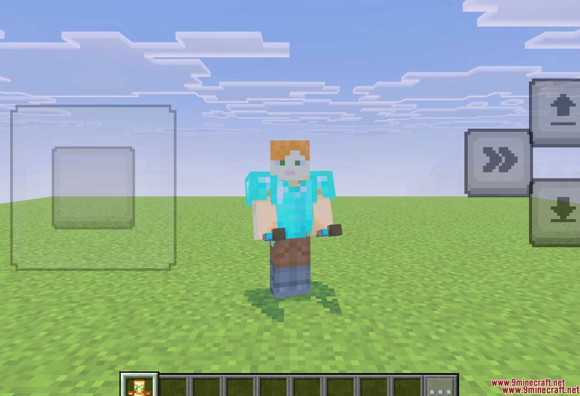 Custom 3D Totem with Player Skin RP Texture Pack Screenshot 4 Carrying the totem in the offhand slot