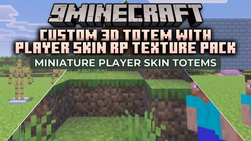 Custom 3D Totem with Player Skin RP Texture Pack (MCPE) Thumbnail