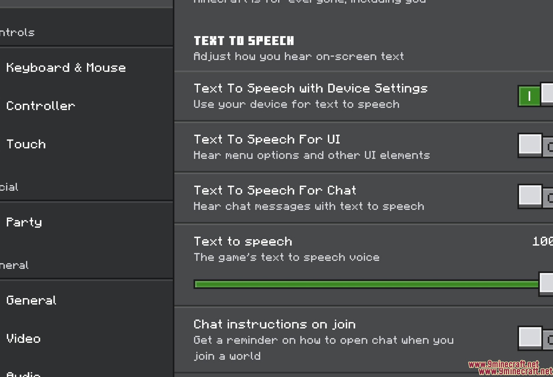 Dark UI Mode Texture Pack Screenshot 3 Settings redrawn in dark colours