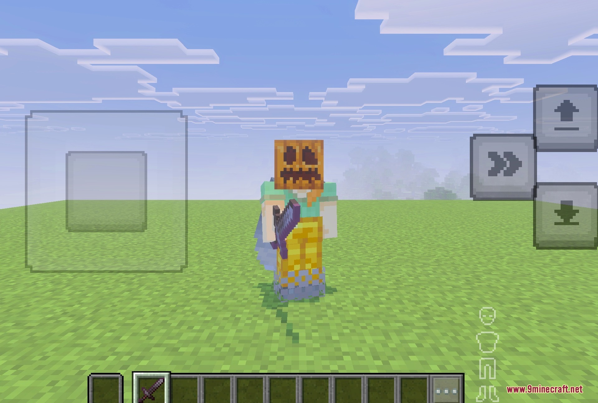 It reads the carved pumpkin and elytra slots too