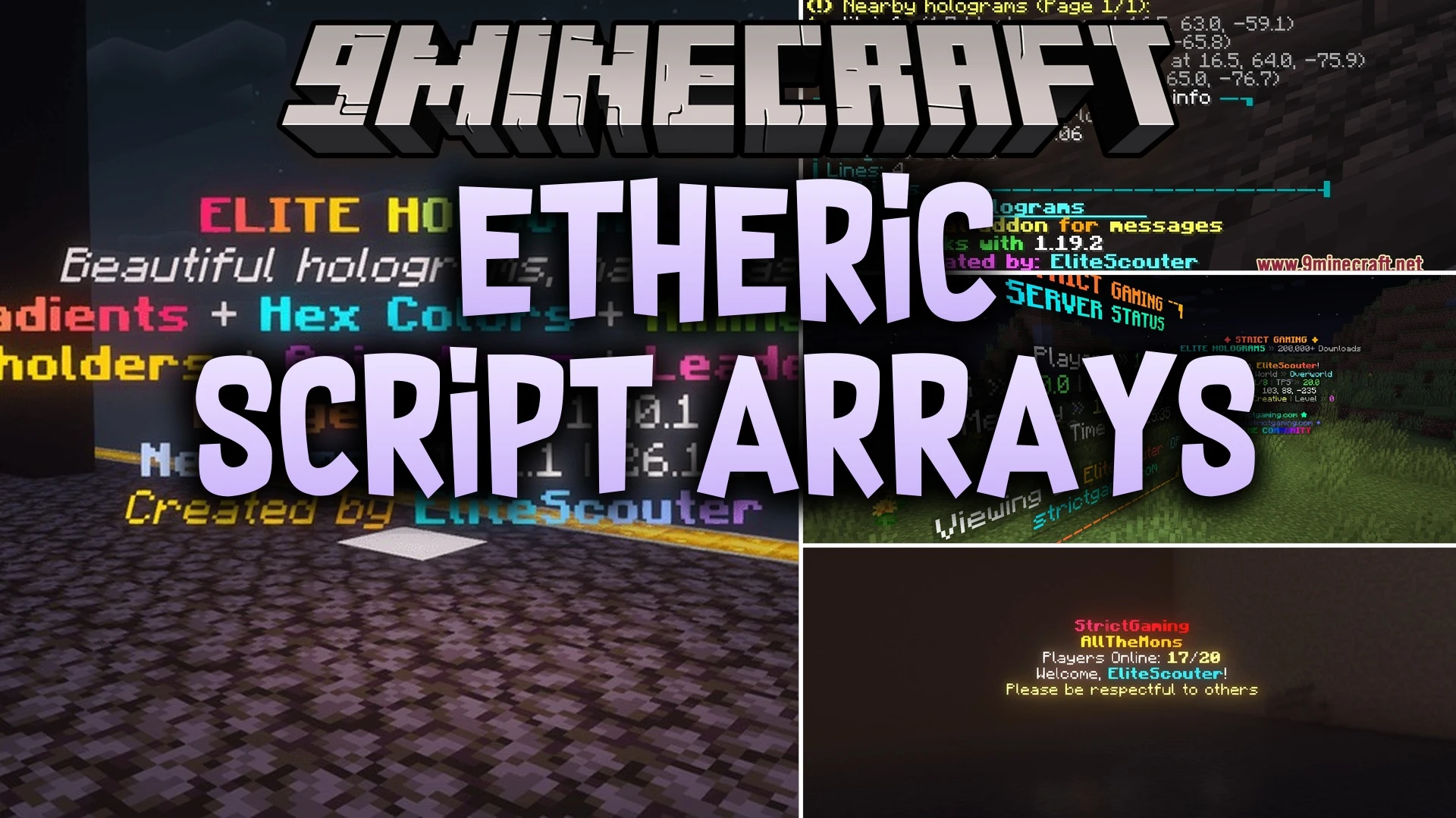 Etheric Script Arrays Mod (26.2, 1.20.1) – Display Floating Text Holograms